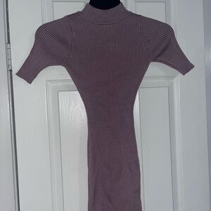 Charlotte Russe Mauve Ribbed Sweater